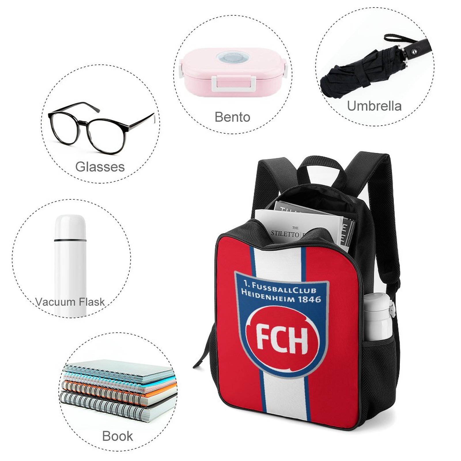 FC Heidenheim Kinderschultaschen Rucksäcke Für Jungen Und Mädchen FC Heidenheim Kinderschultaschen Rucksäcke Für Jungen Und Mädchen