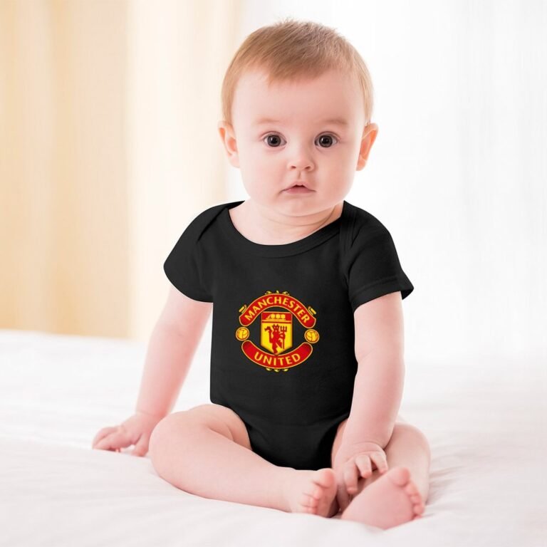 Manchester United Baby Bodysuit Strampler Schlafanzug Mit Kurzen Ärmeln