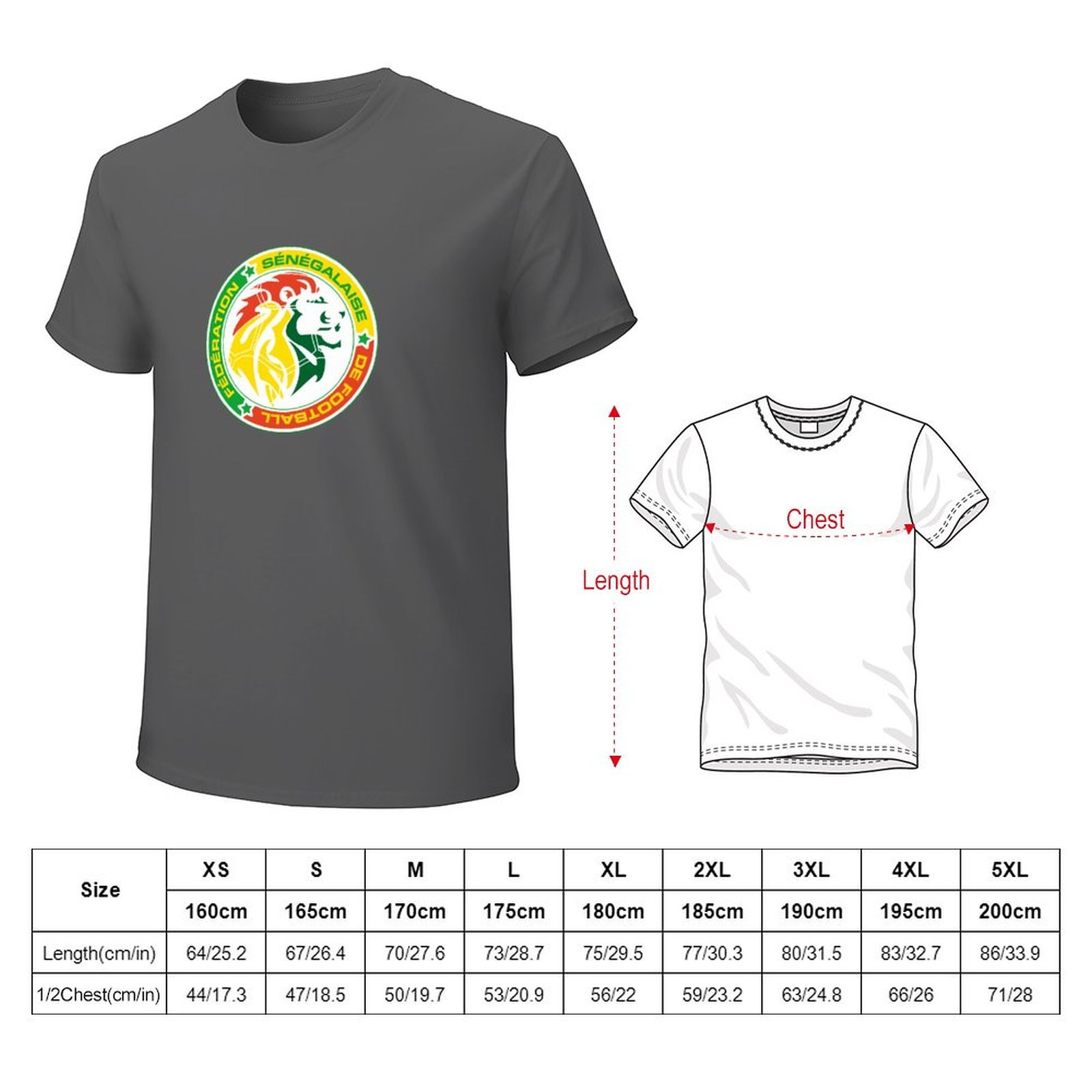 Senegal Stretch Slim Cneck Gildan Tee T-Shirt Herren Senegal Stretch Slim Cneck Gildan Tee T-Shirt Herren