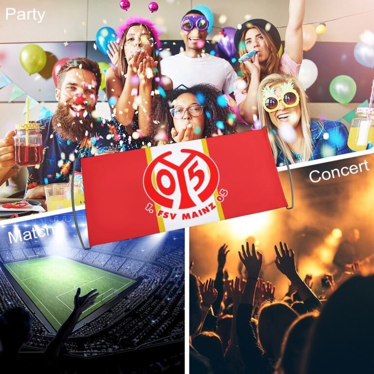 FSV Mainz 05 Transparente Beim Fußballspiel, Fans Schwenken Fahnen