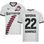 Bayer Leverkusen Victor Boniface 22 Away Trikot 2023-2024