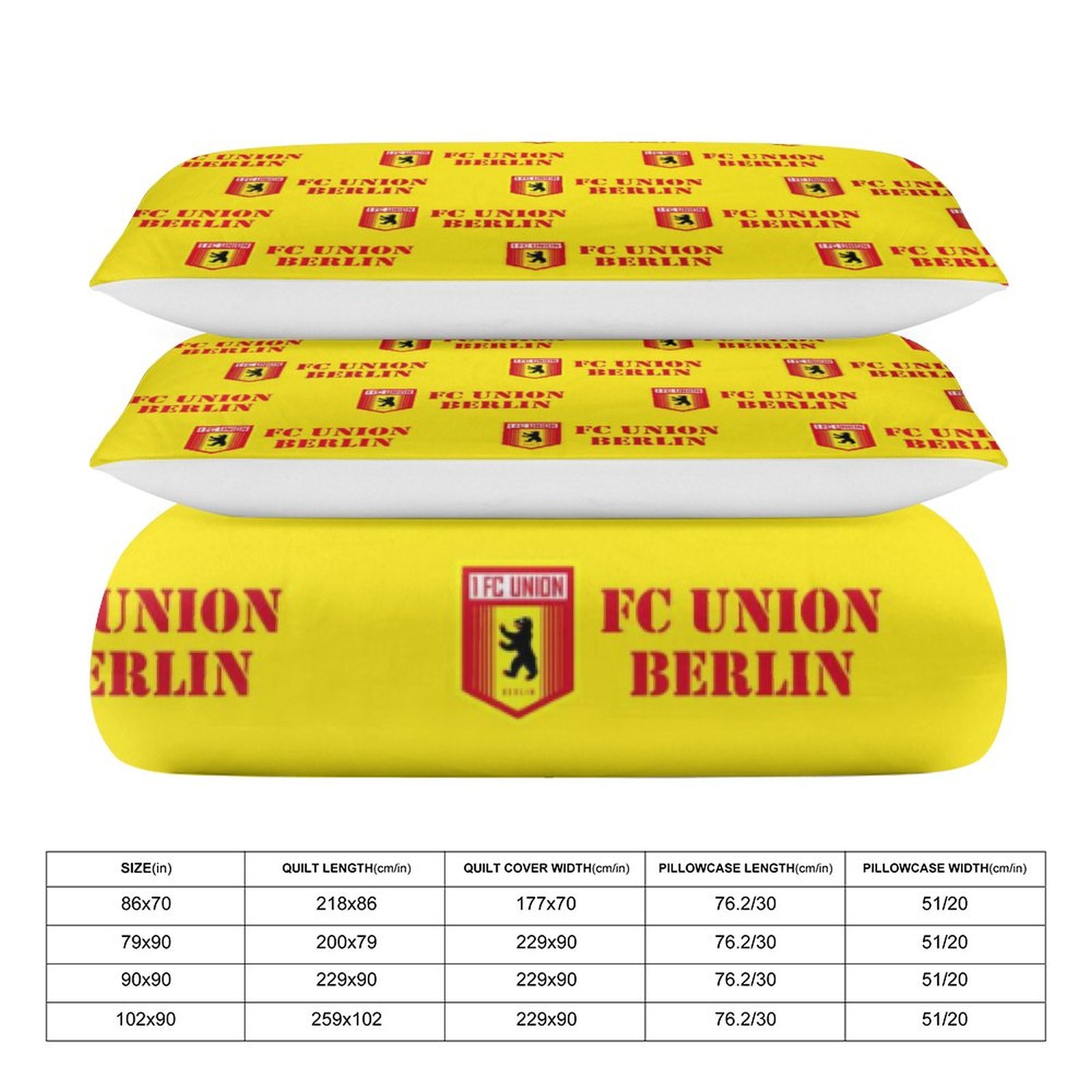 FC Union Berlin Bettwäscheset 3 Stück Kinder Erwachsene Steppdeckenbezug Steppdeckenbezug Multi Size Laken Set FC Union Berlin Bettwäscheset 3 Stück Kinder Erwachsene Steppdeckenbezug Steppdeckenbezug Multi Size Laken Set