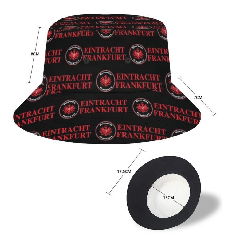 Eintracht Frankfurt Karomuster Sommer Sonnenhut Reversible Bucket Hat