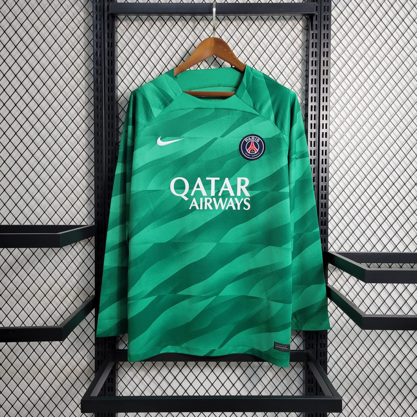 Paris Saint-Germain Torwart Trikot Langarm 2023-2024 - Grün Paris Saint-Germain Torwart Trikot Langarm 2023-2024 - Grün