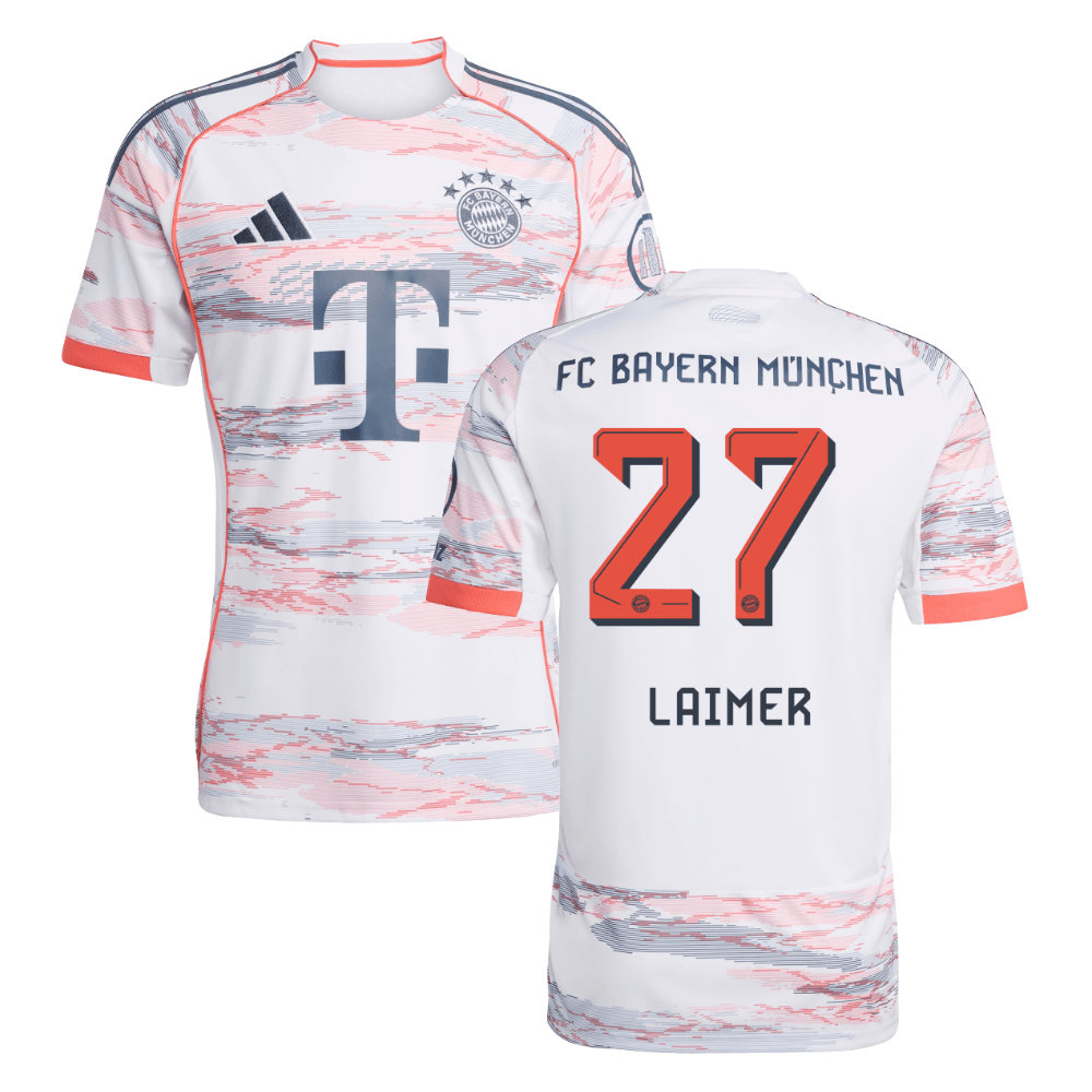 FC Bayern München Konrad Laimer 27 Away Trikot 2025-2026 FC Bayern München Konrad Laimer 27 Away Trikot 2025-2026
