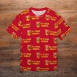 FC Union Berlin Unisex 3D Vollständig Druck Kurzarm T-Shirts Beiläufige Tee Tops
