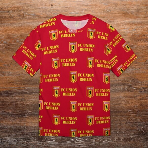 FC Union Berlin Unisex 3D Vollständig Druck Kurzarm T-Shirts Beiläufige Tee Tops