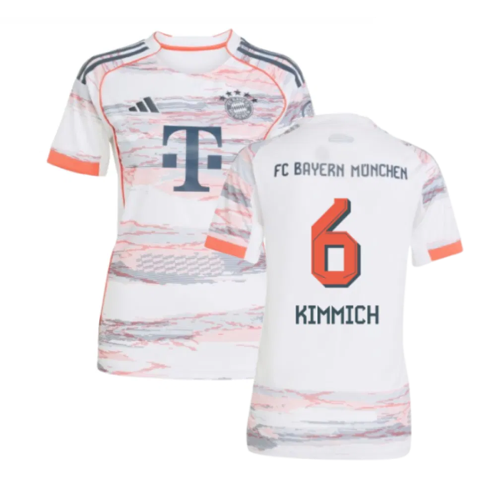 FC Bayern München Joshua Kimmich 6 Frauen Away Trikot 2025-2026 FC Bayern München Joshua Kimmich 6 Frauen Away Trikot 2025-2026