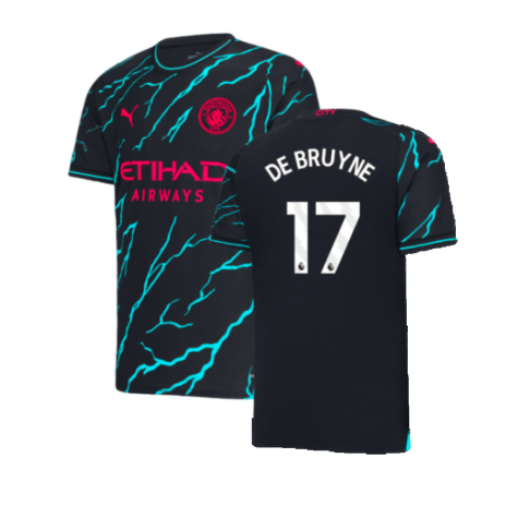 Man City Kevin De Bruyne 17 Third Trikot 2023-2024