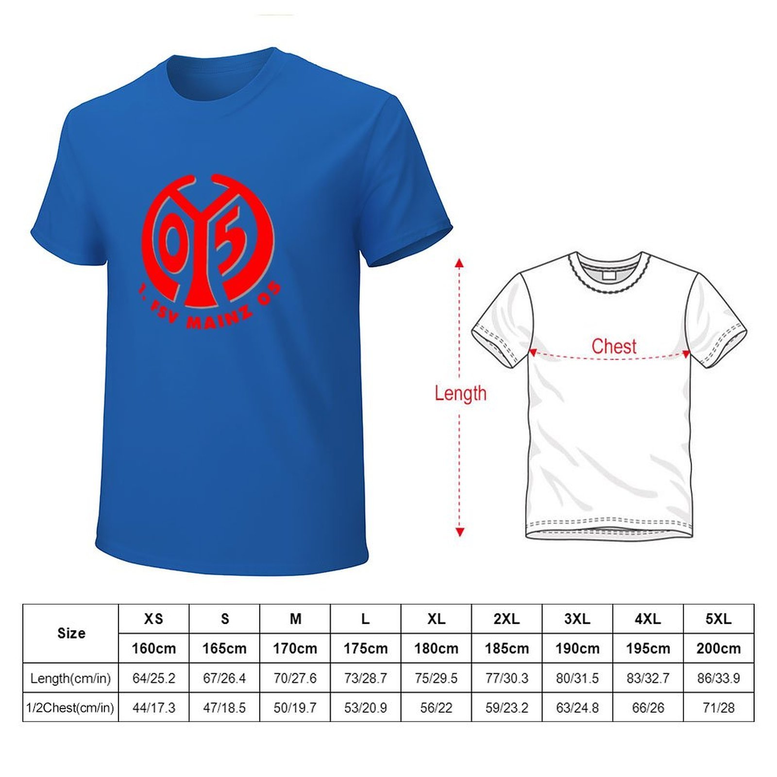 FC Mainz 05 Core Stretch Slim Cneck Gildan Tee T-Shirt Herren FC Mainz 05 Core Stretch Slim Cneck Gildan Tee T-Shirt Herren
