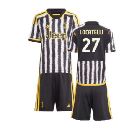 Juventus Manuel Locatelli 27 Heimtrikot Kinder Minikit 2023-2024
