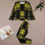 Borussia Dortmund Langarm Pyjama-Set Schlafanzüge Kinder Baumwolle Nachtwäsche Für Mädchen Jungen