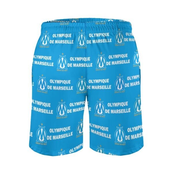 Olympique De Marseille Herren Badehose Schnelltrocknende Strandshorts Mit Tasche Kordelzug Shorts