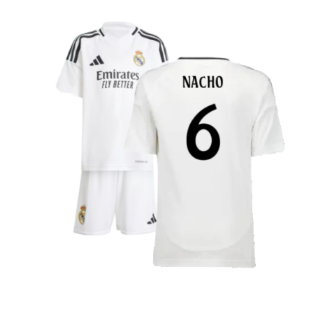 Real Madrid Nacho 6 Heimtrikot Kinder 2024-2025