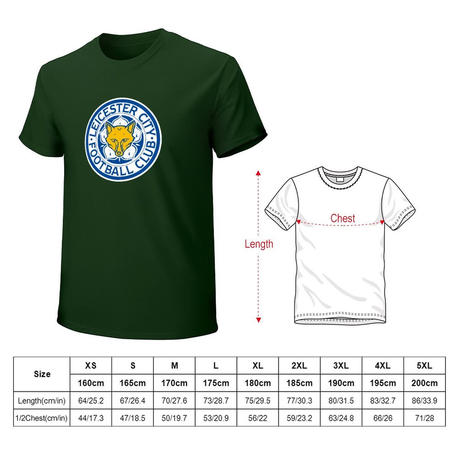 Leicester City Core Stretch Slim Cneck Gildan Tee T-Shirt Herren Leicester City Core Stretch Slim Cneck Gildan Tee T-Shirt Herren
