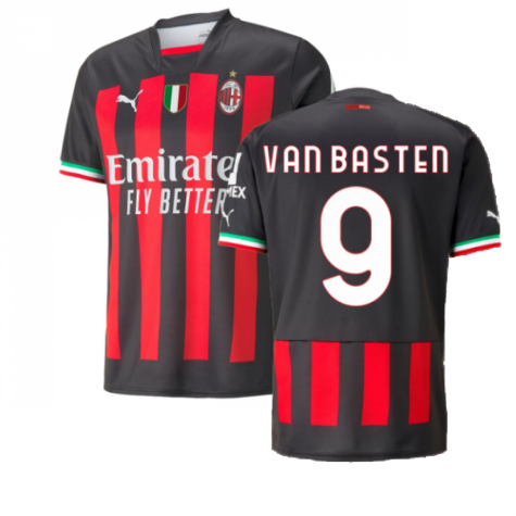 AC Mailand Marco van Basten 9 Home Trikot 2022-2023