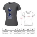 Tottenham Hotspur Damen Kurzarm Rundhals T-Shirt Casual Sommer Tops