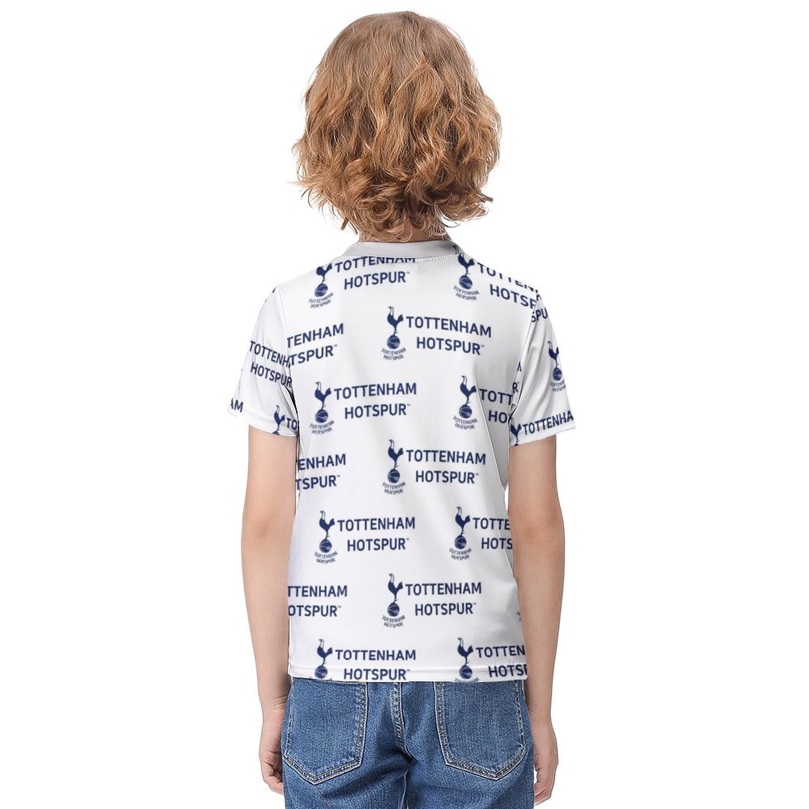 Tottenham Hotspur Jungen Mädchen Kurzarm 3D-Druck T-Shirt Rundhals-Sommerhemd Tops Tottenham Hotspur Jungen Mädchen Kurzarm 3D-Druck T-Shirt Rundhals-Sommerhemd Tops