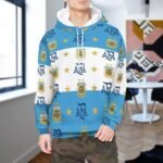 Argentinien Kapuzenpulli Mit Fleece Für Männer Und Frauen