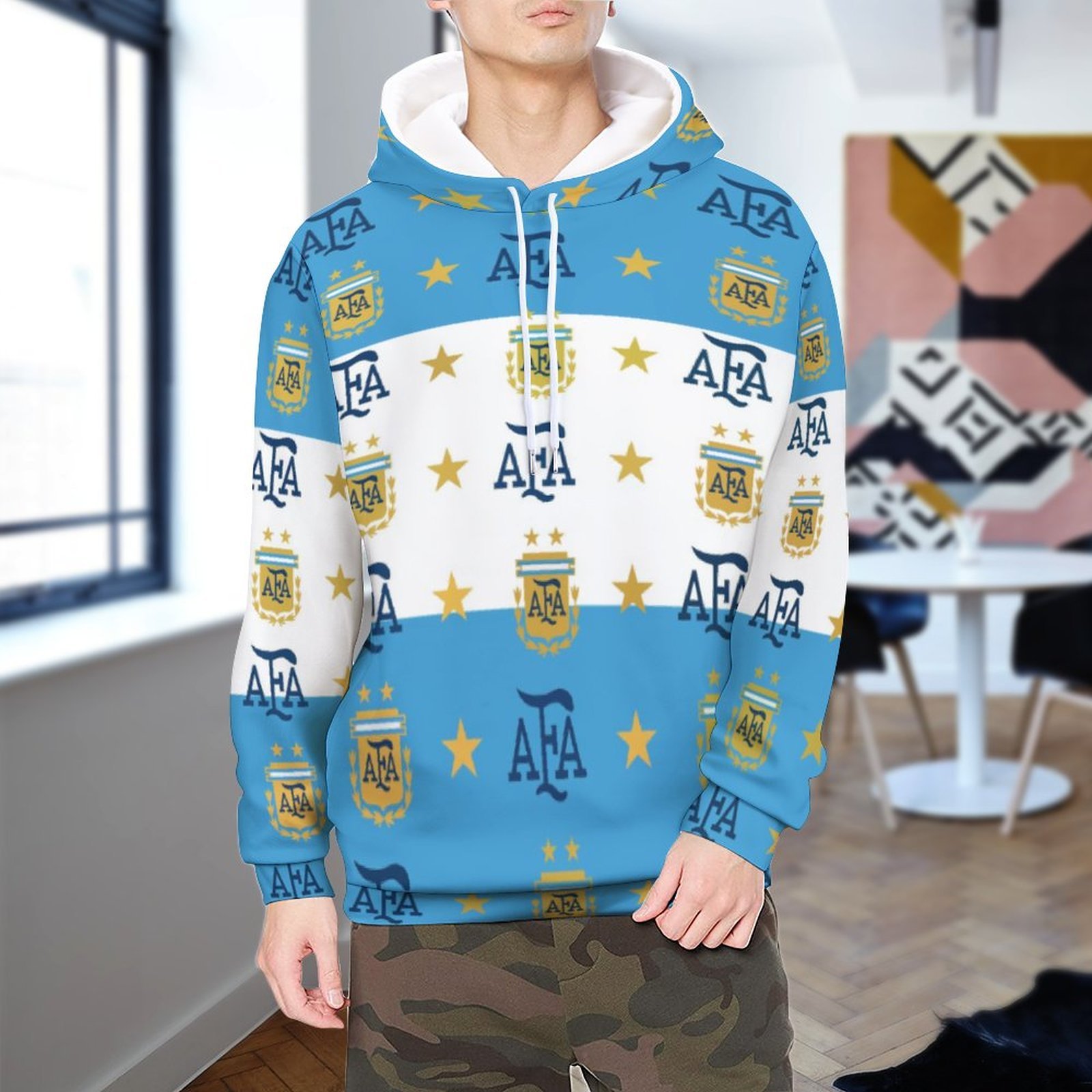 Argentinien Kapuzenpulli Mit Fleece Für Männer Und Frauen Argentinien Kapuzenpulli Mit Fleece Für Männer Und Frauen