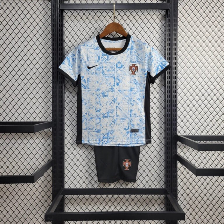 Portugal Cristiano Ronaldo 7 Auswärtstrikot Kinder Minikit EM 2024