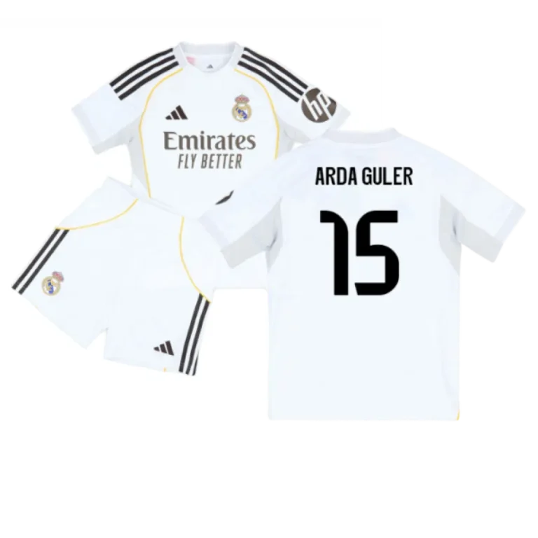 Real Madrid Arda Güler 15 Heimtrikot Kinder 2025-2026