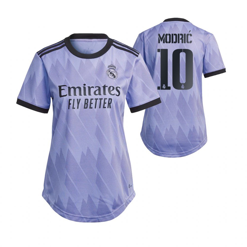 Frauen Real Madrid Luka Modric 10 Away Trikot 2022-2023 Frauen Real Madrid Luka Modric 10 Away Trikot 2022-2023