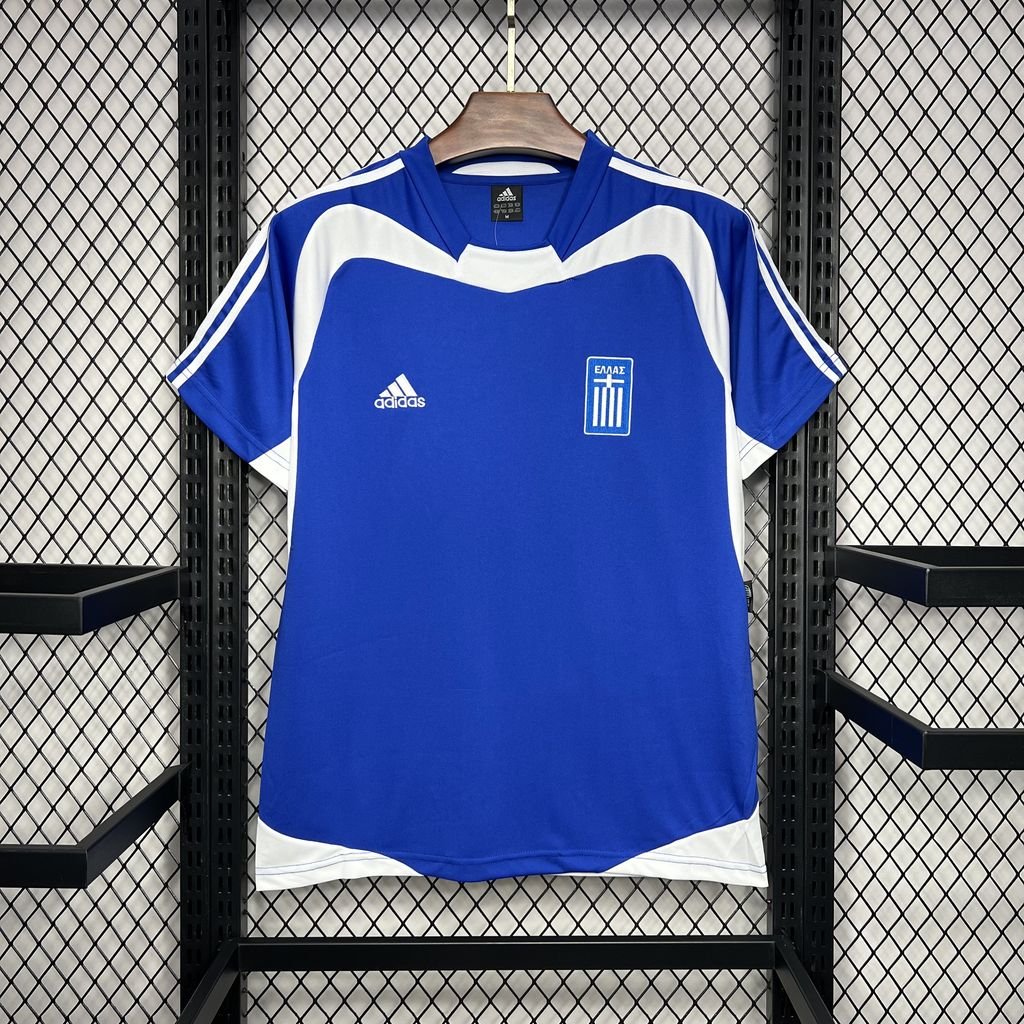Griechenland Home Retro Trikot EM 2004 - Blau Griechenland Home Retro Trikot EM 2004 - Blau