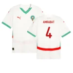 Marokko Nordin Amrabat 4 Away Trikot 2024-2025