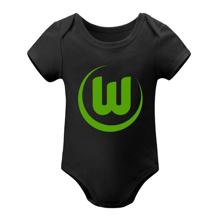 VfL Wolfsburg Baby Bodysuit Strampler Schlafanzug Mit Kurzen Ärmeln