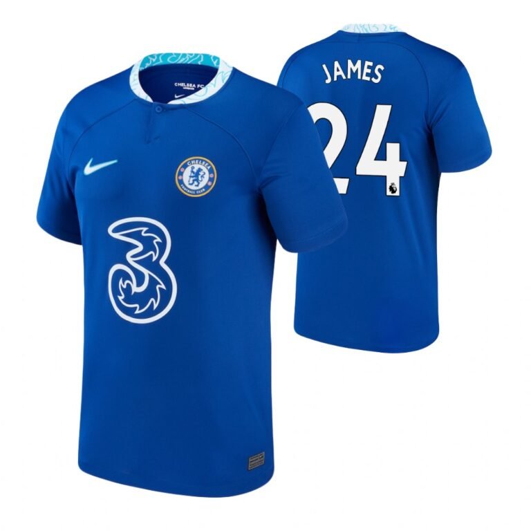 Chelsea FC Reece James 24 Heimtrikot Kinder 2022-2023 Mit Shorts