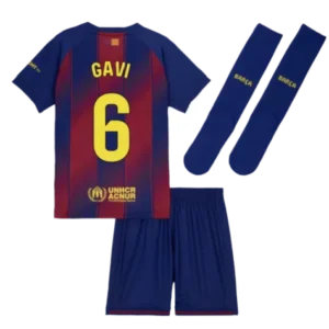 FC Barcelona Gavi 6 Heimtrikot Kinder 2025-2026