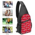 Olympique Lyonnais Crossbody Backpack Leichte Umhängetaschen Sling-Rucksack