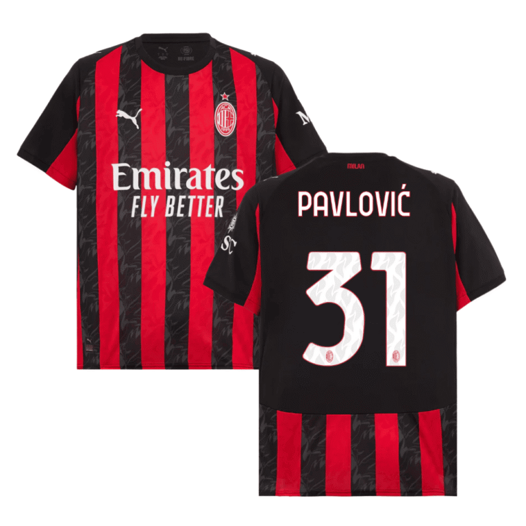 AC Mailand Strahinja Pavlović 31 Home Trikot 2025-2026