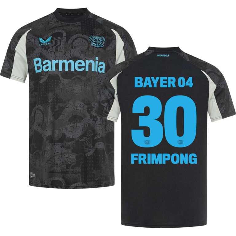 Bayer Leverkusen Jeremie Frimpong 30 Third Trikot 2024-2025
