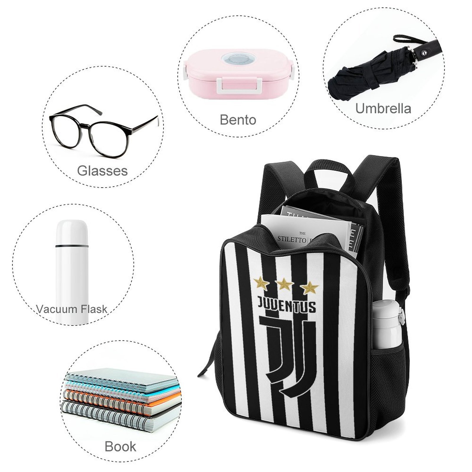 Juventus FC Kinderschultaschen Rucksäcke Für Jungen Und Mädchen Juventus FC Kinderschultaschen Rucksäcke Für Jungen Und Mädchen