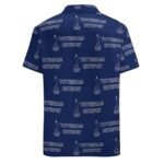 Tottenham Hotspur Kurzärmelige Herrenhemden, Passform Sommer Kurzarm Casual Button-Down Hemden
