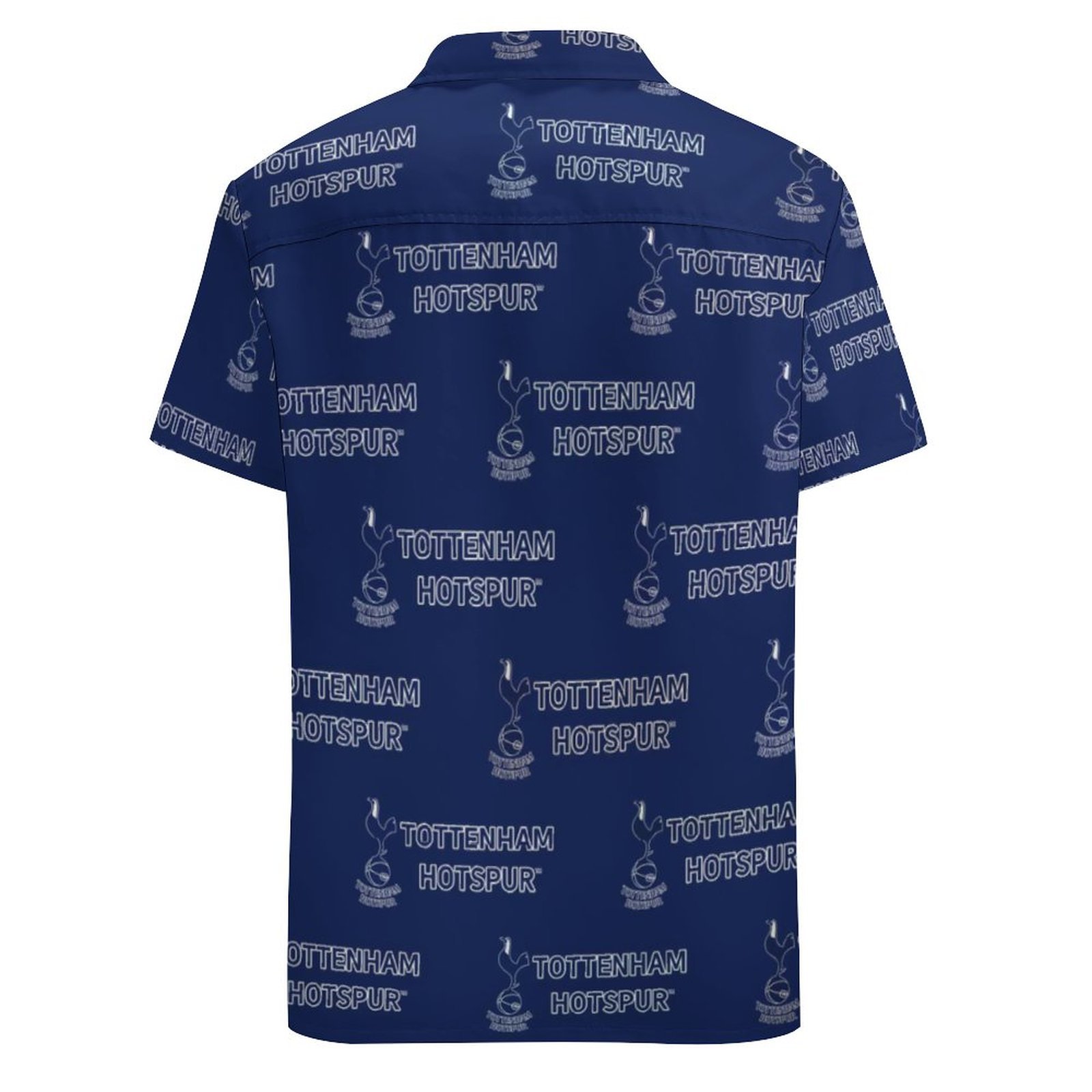 Tottenham Hotspur Kurzärmelige Herrenhemden, Passform Sommer Kurzarm Casual Button-Down Hemden Tottenham Hotspur Kurzärmelige Herrenhemden, Passform Sommer Kurzarm Casual Button-Down Hemden