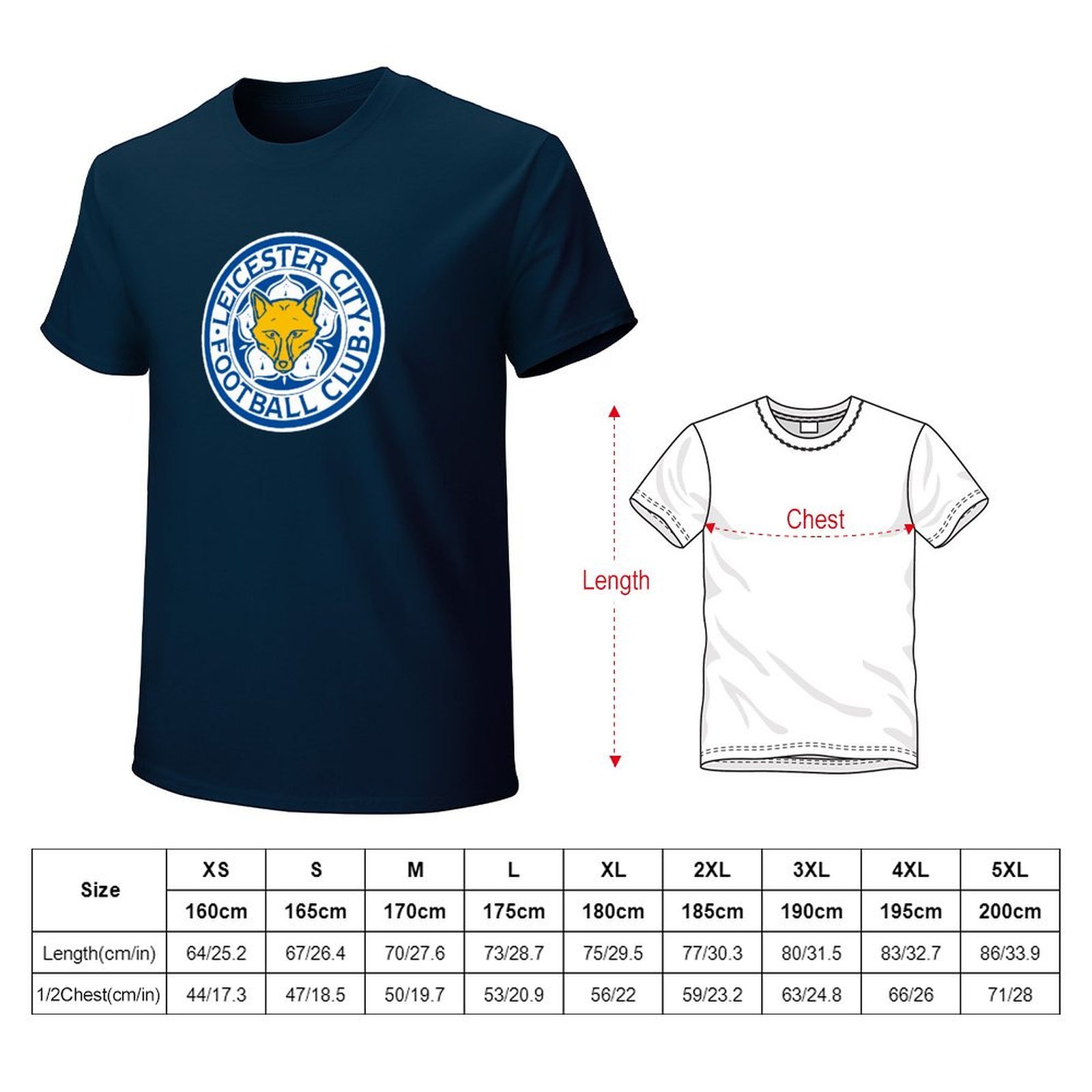 Leicester City Core Stretch Slim Cneck Gildan Tee T-Shirt Herren Leicester City Core Stretch Slim Cneck Gildan Tee T-Shirt Herren