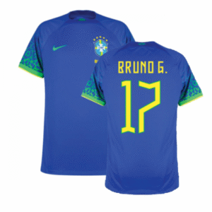 Brasilien Bruno Guimarães 17 Away Trikot WM 2022