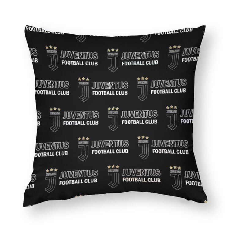 Juventus FC Dekorative 4er Set Kissenbezüge Kissenhülle Sofakissen Bezug