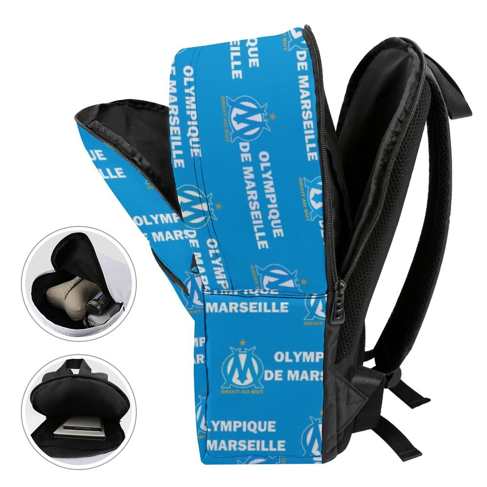 Olympique De Marseille Unisex Backpack Rucksack Outdoor Wanderrucksack Olympique De Marseille Unisex Backpack Rucksack Outdoor Wanderrucksack