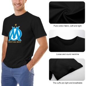 Olympique De Marseille Core Stretch Slim Cneck Gildan Tee T-Shirt Herren