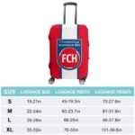 FC Heidenheim Gepäckschutz Elastisches Design Staubdicht Und Anti-Kratz-Gepäckhülle