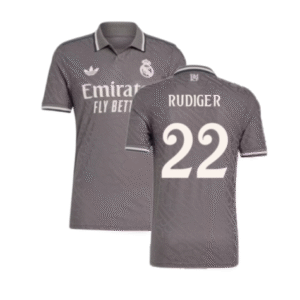Real Madrid Antonio Rüdiger 22 Third Trikot 2024-2025