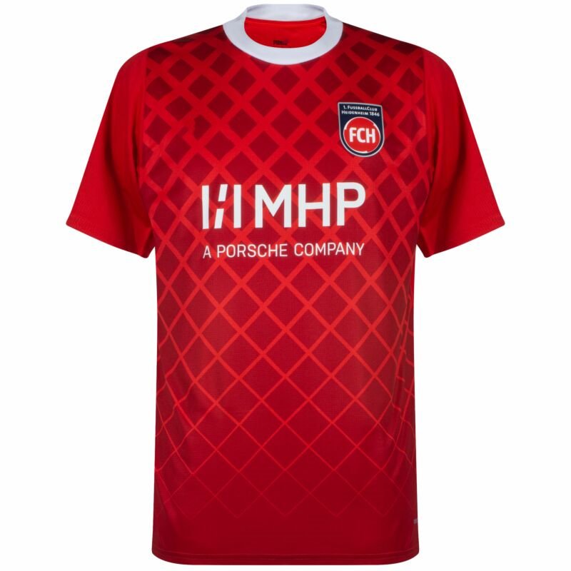FC Heidenheim Home Trikot 2023-2024 - Rot FC Heidenheim Home Trikot 2023-2024 - Rot