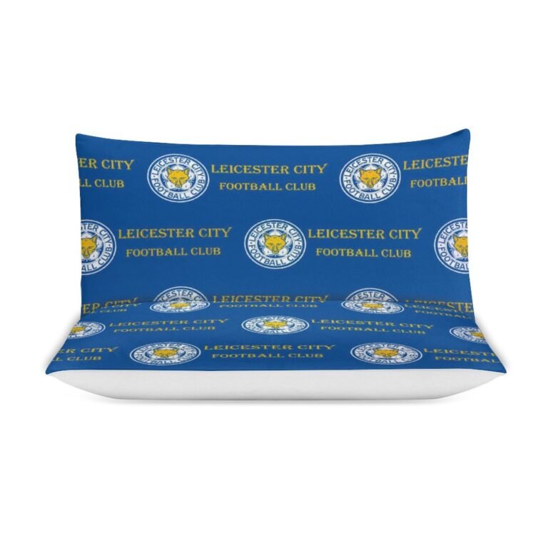 Leicester City Bettwäscheset 3 Stück Kinder Erwachsene Steppdeckenbezug Steppdeckenbezug Multi Size Laken Set