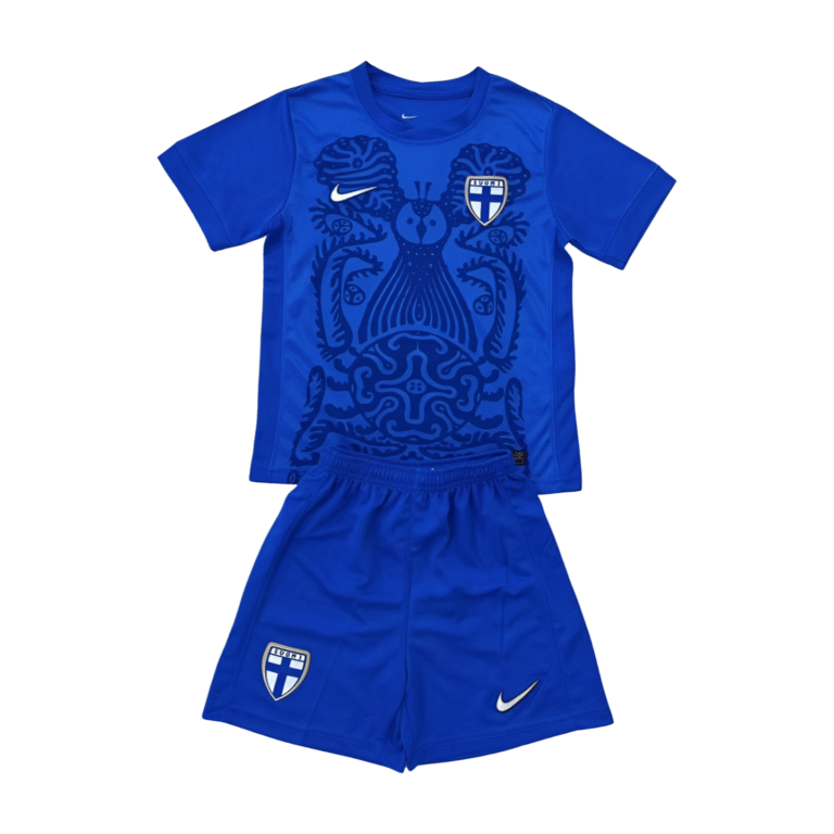 Finnland Auswärtstrikot Kinder Minikit 2025-2026