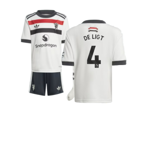 Manchester United Matthijs de Ligt 4 Third Trikot Kinder Mini Kit 2024-2025