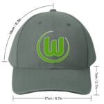 Unisex VfL Wolfsburg Baseball Cap Verstellbar Reine Farbe Baseballkappe Mütze